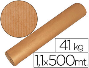 Papel kraft marron bobina 1,10 mt x 500 mt especial para embalaje