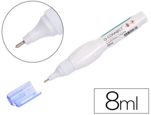 Corrector q-connect lapiz con punta metalica 8 ml