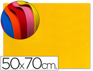 Goma eva liderpapel 50x70cm 60g/m2 espesor 1.5mm amarillo