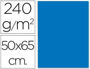 Cartulina liderpapel 50×65 cm 240g/m2 azul