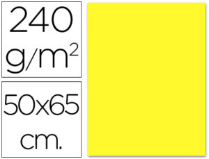 Cartulina liderpapel 50×65 cm 240g/m2 amarillo