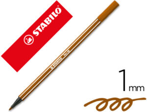 Rotulador stabilo acuarelable pen 68 marron 1 mm