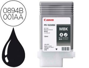 Ink-jet canon pfi-102mbk ink tank negro mate