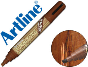 Rotulador artline marcador permanente ek-95 furniture maple-arce punta biselada 2,0-5,0 mm en blister brico