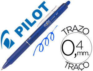 Boligrafo pilot frixion clicker borrable 0,7 mm color azul