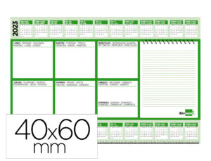 Planning sobremesa semanal liderpapel 40×60 cm 80 gr 60 hojas 2024-2025