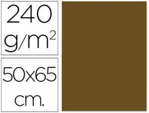 Cartulina liderpapel 50×65 cm marron oscuro 240 gr unidad