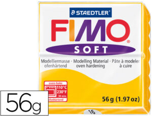 Pasta staedtler fimo soft 57 gr color amarillo