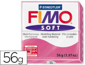 Pasta staedtler fimo soft 57 gr color frambuesa