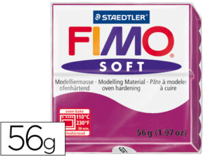 Pasta staedtler fimo soft 57 gr color purpura