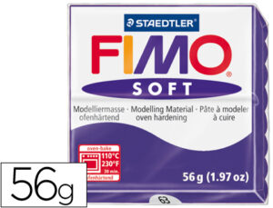 Pasta staedtler fimo soft 57 gr color violeta oscuro