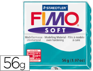 Pasta staedtler fimo soft 57 gr color verde menta