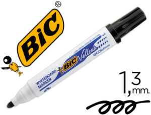 Rotulador bic velleda para pizarra negro punta redonda 1,3 mm