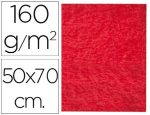 Fieltro liderpapel 50x70cm rojo 160g/m2