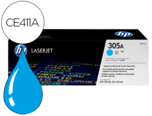 Toner hp 305a laserjet m351/m451/m375/m475 cian 2600 pag