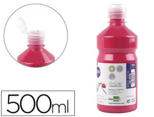 Tempera liquida liderpapel escolar 500 ml fucsia