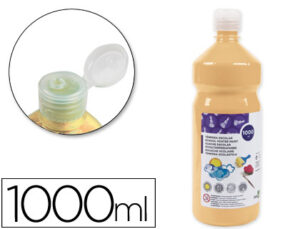 Tempera liquida liderpapel escolar 1000 ml carne