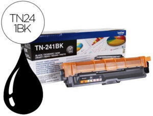 Toner brother tn-241bk hl3140 hl3170 hl3150 dcp9020 mfc9140 mfc9330 mfc9340 negro 2500 pag