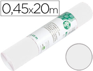 Rollo adhesivo liderpapel unicolor blanco brillo rollo de 0,45 x 20 mt