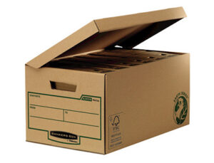 Cajon fellowes carton reciclado para almacenamiento de archivadores capacidad 6 cajas de archivo 80 mm