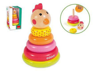 Juego goula didactico apilable gallina