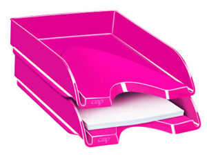 Bandeja sobremesa cep plastico rosa 257x348x66 mm