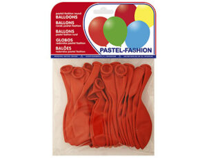 Globo 100% latex biodegradable pastel rojo bolsa de 20 unidades