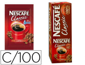 Cafe nescafe descafeinado monodosis caja de 10 sobres