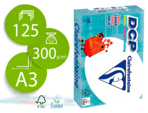 Papel fotocopiadora clairefontaine din a3 300 gramos paquete de 125 hojas