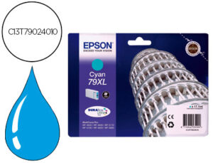 Ink-jet epson 79xl wf 4630 / 4640 / 5110 /-5190 / 5620 / 5690 cian – 2.000 pag-