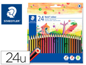 Lapices de colores staedtler wopex ecologico 24 colores en caja de carton