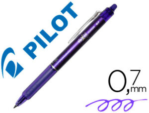 Boligrafo pilot frixion clicker borrable 0,7 mm color violeta