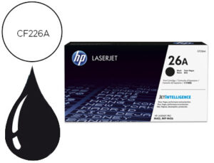 Toner hp 26a laserjet pro m402d/m402dn/m402dw/m402n/mfp m426dw/mfp m426fdn/mfp m426fdw negro 3100 paginas