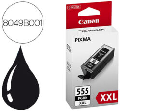 Ink-jet canon pgi-555 xxl pixma ip8750 / ix6850 / mx725 1.000 pag negro