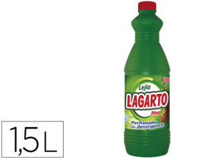 Lejia con detergente lagarto pino botella de 1,5 l