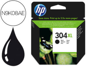 Ink-jet hp 304xl deskjet 3000 / 3720 / 3730 negro 300 paginas