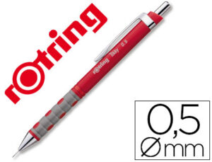 Portaminas rotring tikky 0,5 mm rojo