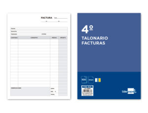 Talonario liderpapel facturas cuarto original t116 con i.g.i.c.