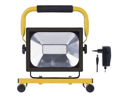 Foco portatil sunmatic led emos 160w 1500 lumenes 6500 kelvink 2,5 horas bateria li-ion 4400mah cargador