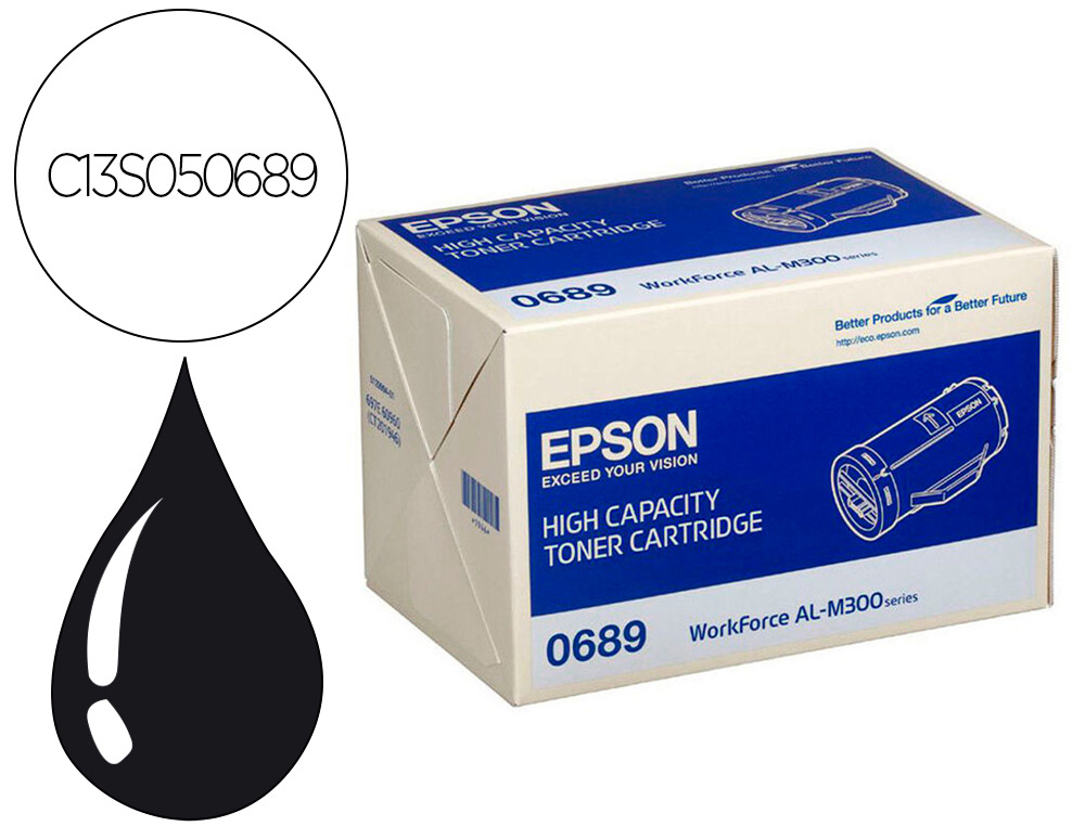 Ink-jet epson s050689 al-m300dn negro 10000 paginas