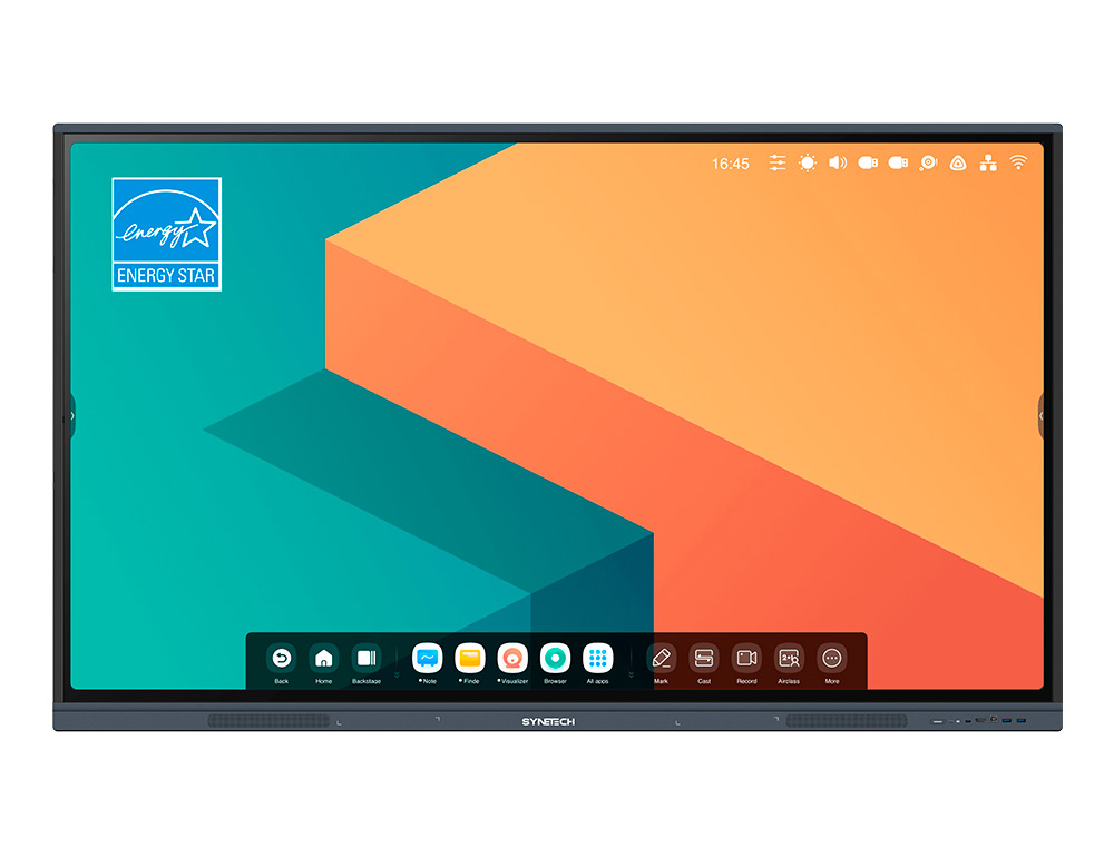 Pantalla interactiva synetech educativa cesy 65″ con android 11 formato 16:9 contraste 4000:1 sin ops”