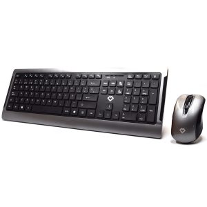 WY30002 teclado Ratón incluido RF inalámbrico QWERTY Español Negro