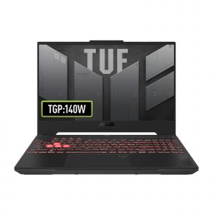 TUF Gaming A15 FA507NU-LP045 – Ordenador Portátil Gaming de 15.6″ Full HD 144Hz (AMD Ryzen 7 7735HS, 16GB RAM, 512GB SSD, RTX 4050 6GB, Sin Sistema Operativo) Gris Jager – Teclado QWERTY español