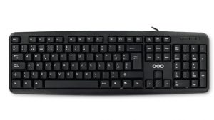 OQO-T001-U teclado USB QWERTY Español Negro