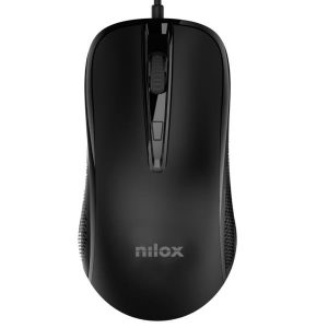 RATÓN USB CON CABLE, NEGRO – NILOX