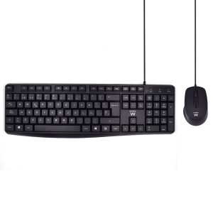 EW3006 teclado USB QWERTY Español Negro