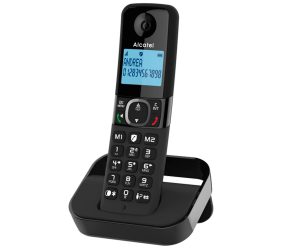 F860 Teléfono DECT/analógico Identificador de llamadas Negro