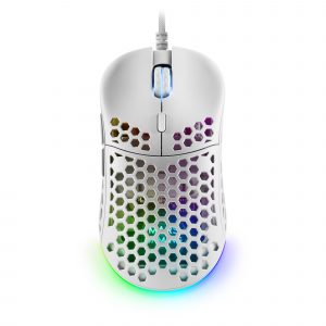 MM55W Blanco Ratón Gaming RGB Chroma Ultra-ligero 55g 12800 DPI